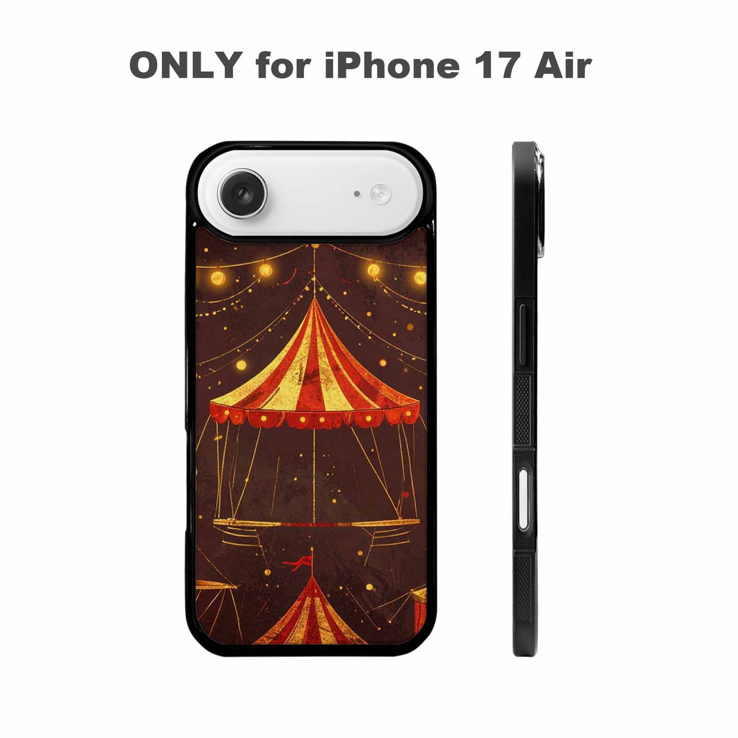 iPhone 17 Air Case — Vintage Circus Art Pattern Retro Vintage, Custom Printed Phone Case