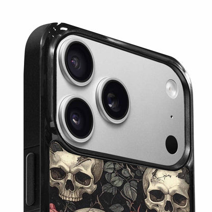 iPhone 17 Pro Max Case — Skulls Roses And Skulls Gothic Skulls, Custom Designed Case Cover
