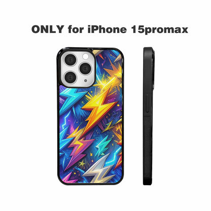 iPhone 15 Pro Max Case — Lightning Bolt Storm Pattern Hundreds Of, Personalized Phone Case