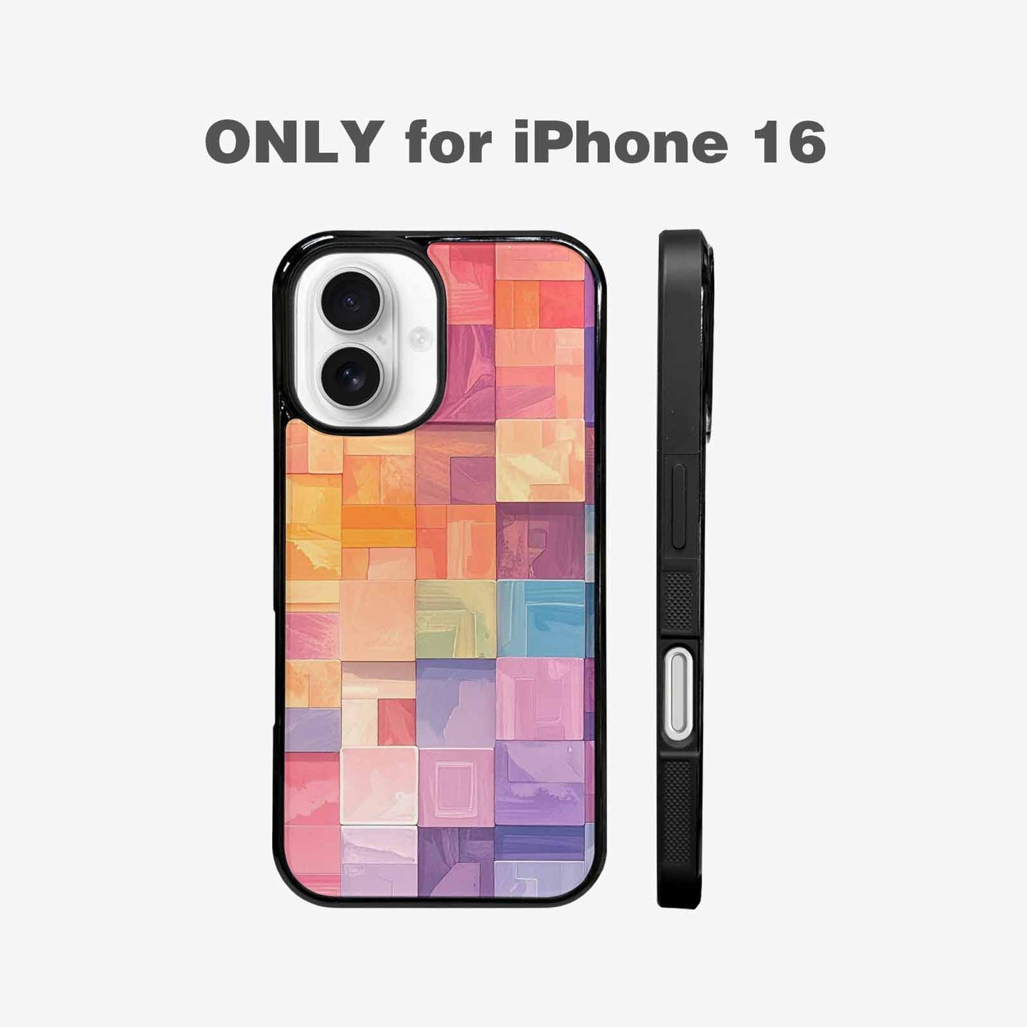 iPhone 16 Case — Color Gradient Fade Pattern Hundreds Of, Custom Designed Case Cover