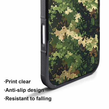 iPhone 17 Pro Case — Small Military Camouflage Blotch Pattern Camo, Original Design Phone Case