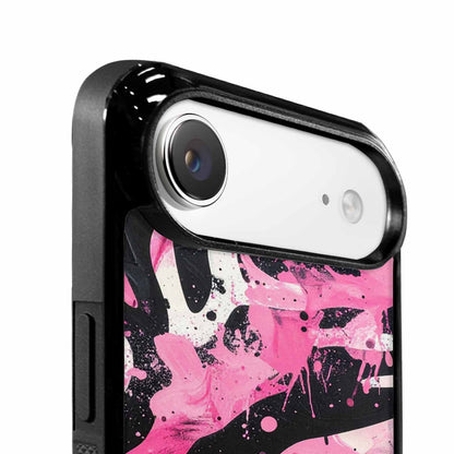 iPhone 17 Air Case — Black Pink Ink Zebra Stripe Animal, Custom Made Phone Cover
