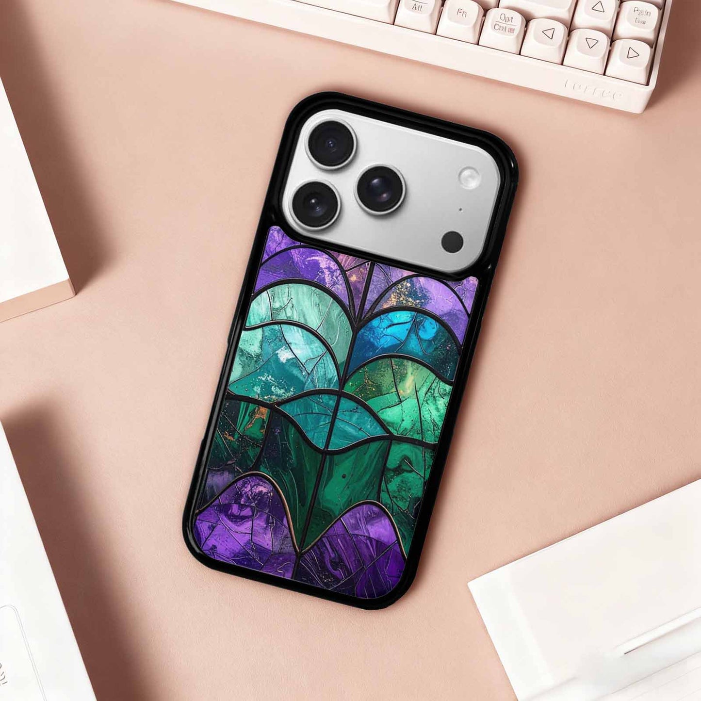 iPhone 17 Pro Case — Distressed Easter Wave Original Art, Custom Phone Case