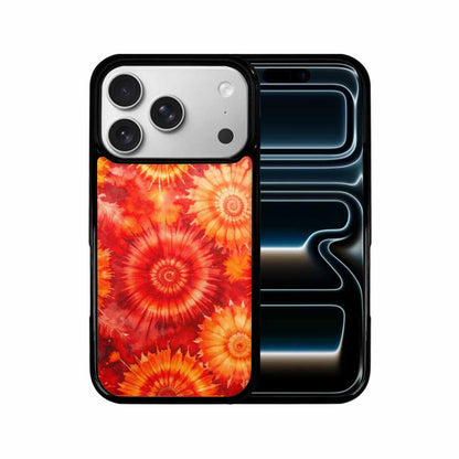 iPhone 17 Pro Case — Tie Dye Red Orange Fire Tie, Custom Art Phone Cover