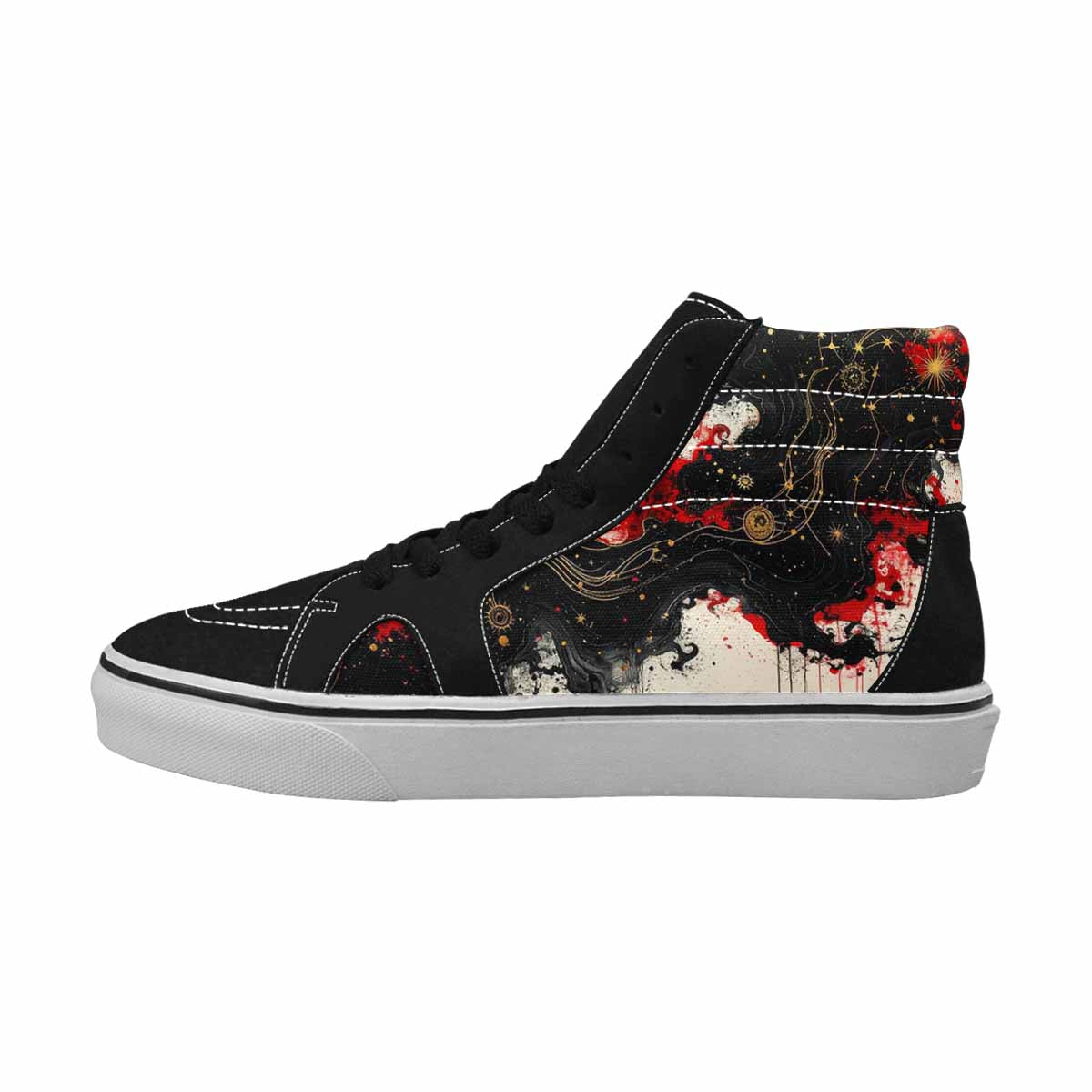 MEN'S Zodiac Constellation High Top Canvas Surreal Custom Shoes