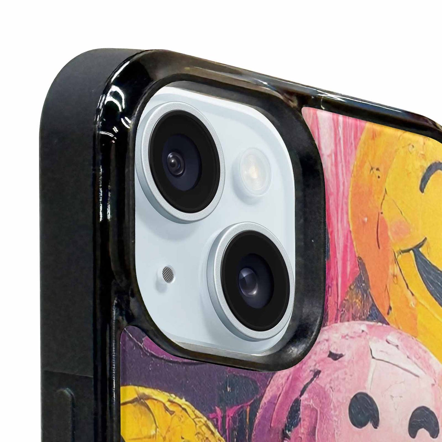 iPhone 15 Case — Smiley Faces Animal Printsmile, Custom Printed Phone Case