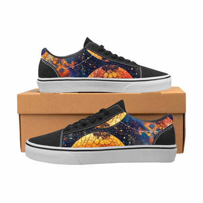 WOMEN'S Galaxy Snake Print Canvas Lace-Up Y2K Sneakers