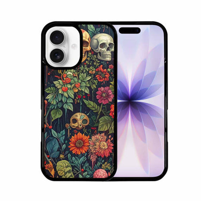 iPhone 17 Case — Skulls Botanicalskulls Pattern Qut Gothic Skulls, Customized Protective Case