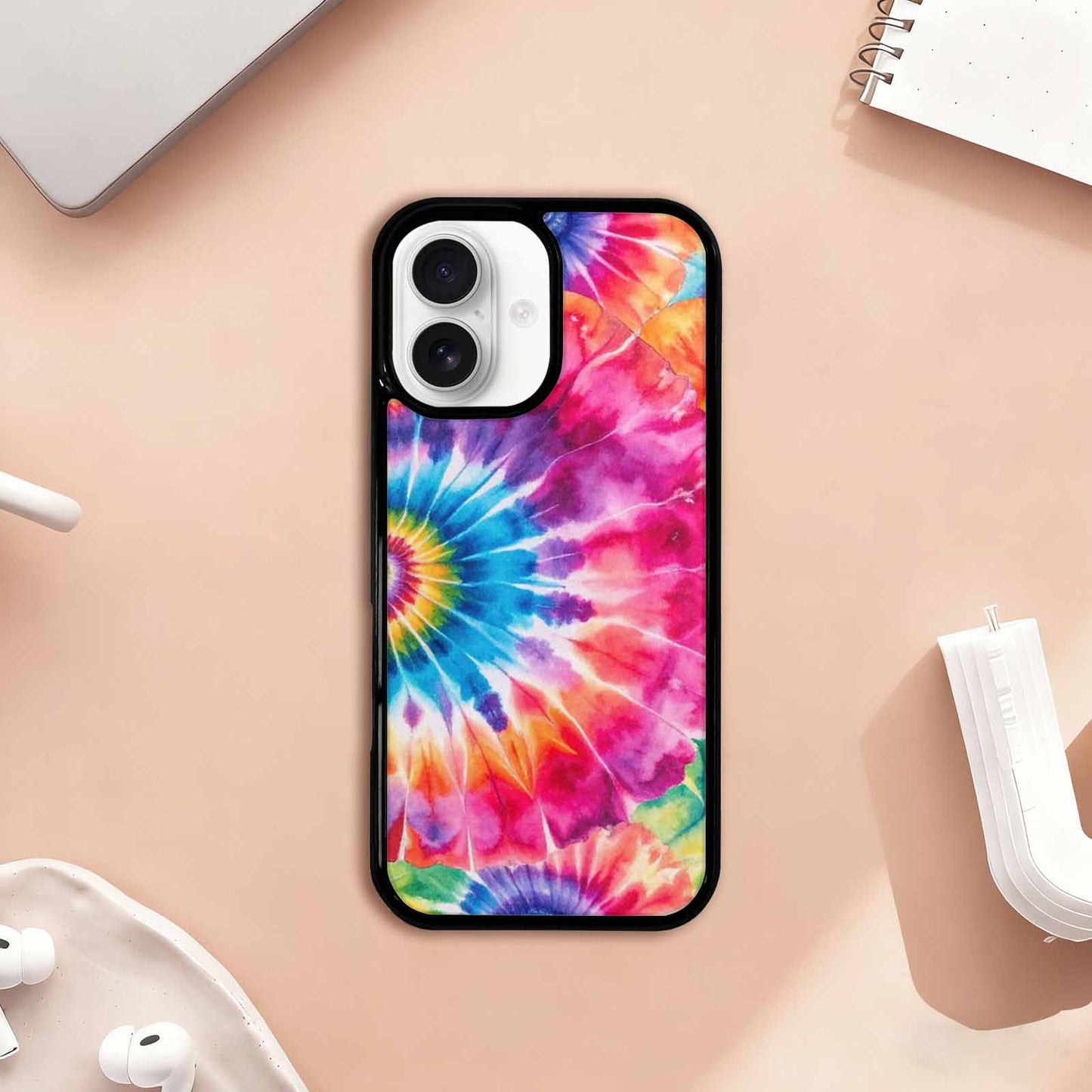 iPhone 17 Case — Small Tie Dye Swirl Tie Dye, Custom Printed Phone Case