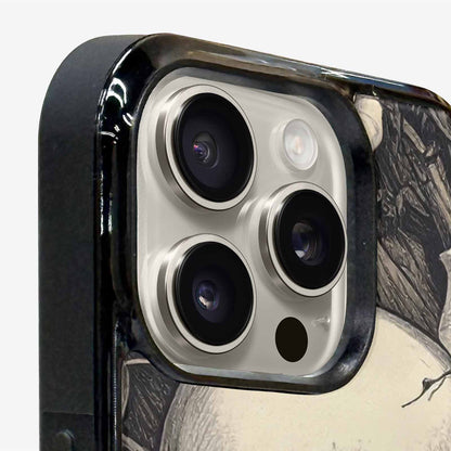 iPhone 16 Pro Max Case — 20 Skulls Overlapping Seamless Tileable Pattern, Custom Printed Phone Case