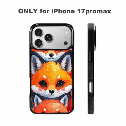 iPhone 17 Pro Max Case — Watercolor Kawaii Fox Watercolor Abstract, Personalized Phone Case