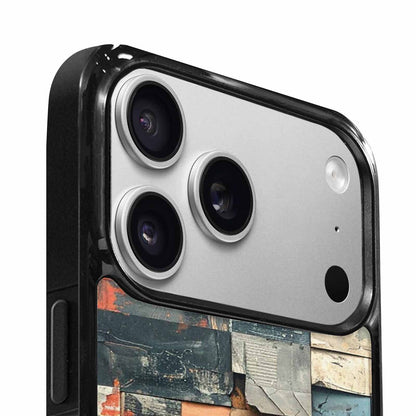 iPhone 17 Pro Max Case — Distressed Grunge Texture Pattern Original Art, Unique Phone Case Design