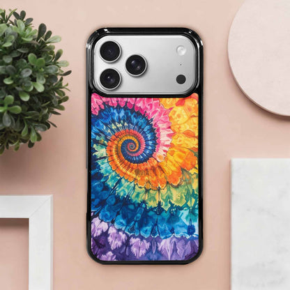 iPhone 17 Pro Max Case — Black &amp; Blue Ink Tie Dye, Customized Protective Case