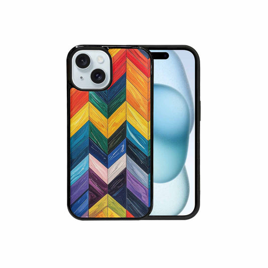 iPhone 15 Case — Progress Pride Flag Color Theme Small, Custom Made Phone Cover