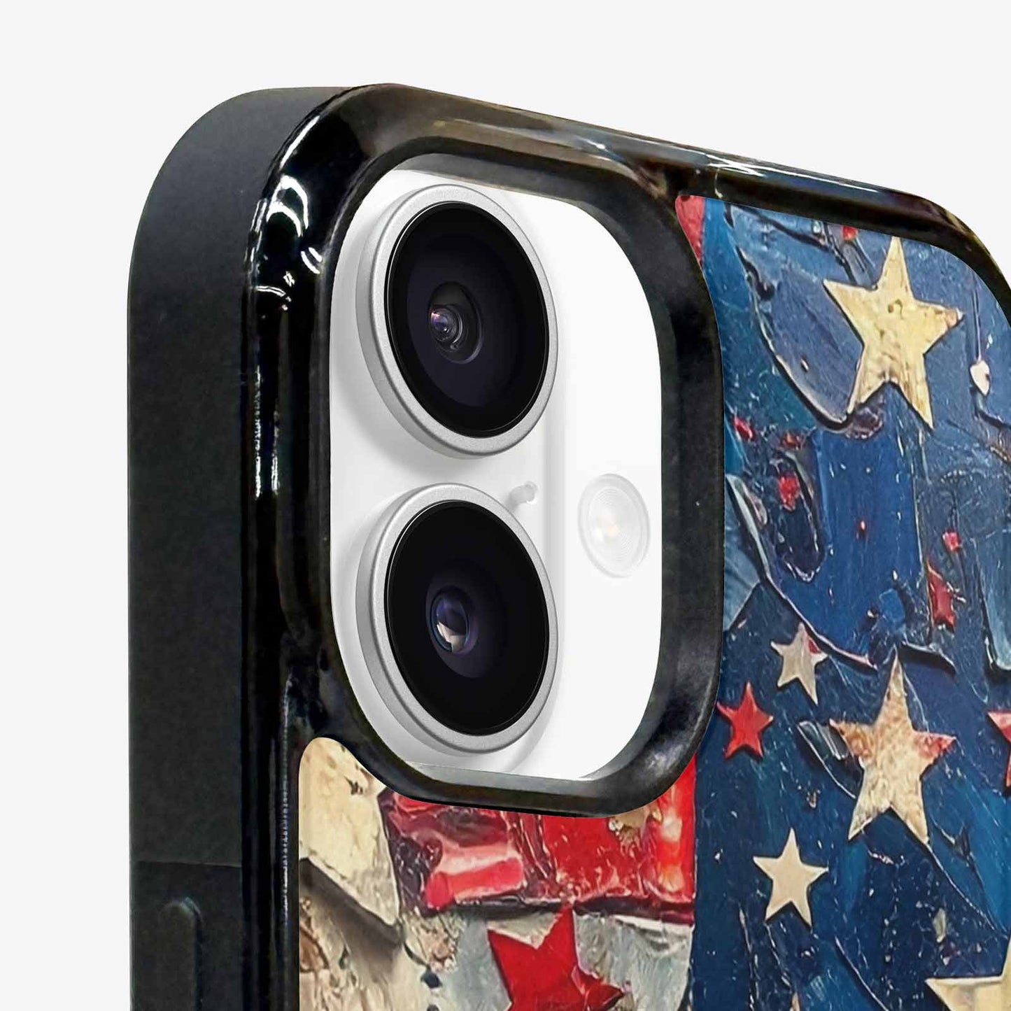iPhone 16 Plus Case — Patriotic Stars And Stripes American Stars, Custom Designed Case Cover