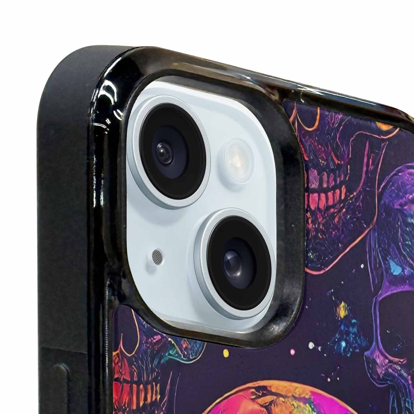 iPhone 15 Plus Case — Galaxy Skulls, Custom Made Phone Cover