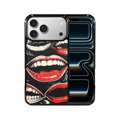 iPhone 17 Pro Max Case — Googly Cartoon Mouths Cartoon Cute, Custom Printed Phone Case