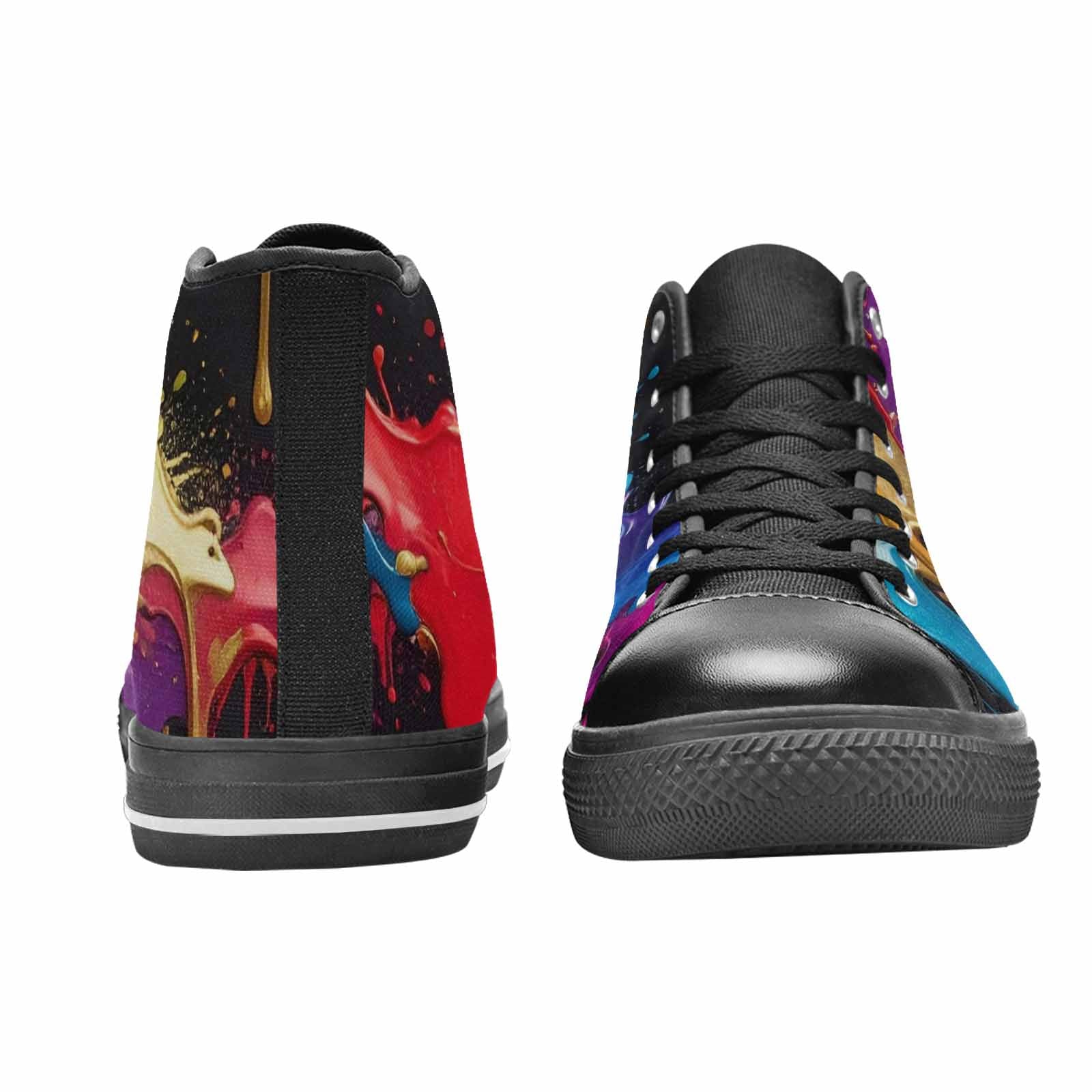 MEN'S Paint Splatter High Top Canvas Y2K Shoes