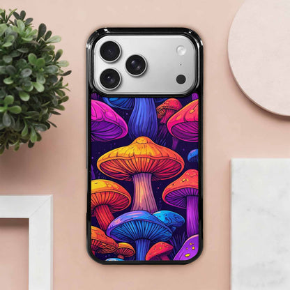 iPhone 17 Pro Max Case — Psychedelic Mushroom Cartoon Pattern Cartoon Cute, Custom Print Case Cover