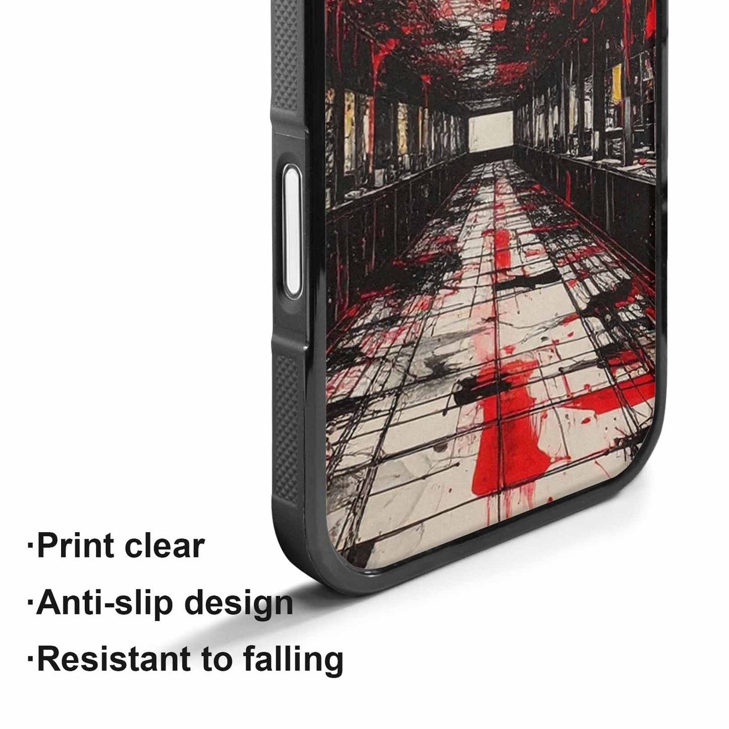 iPhone 17 Case — Black &amp; Red Ink Galaxy Space, Custom Print Case Cover