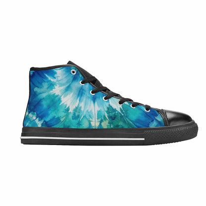 MEN'S Tie Dye - High Top Canvas Dark Academia Sneakers