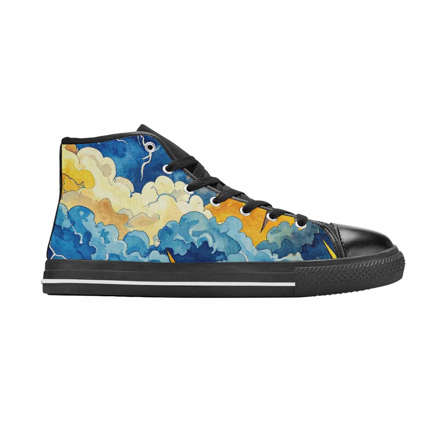 MEN'S Lightning Bolt High Top Canvas Vivid Shoes