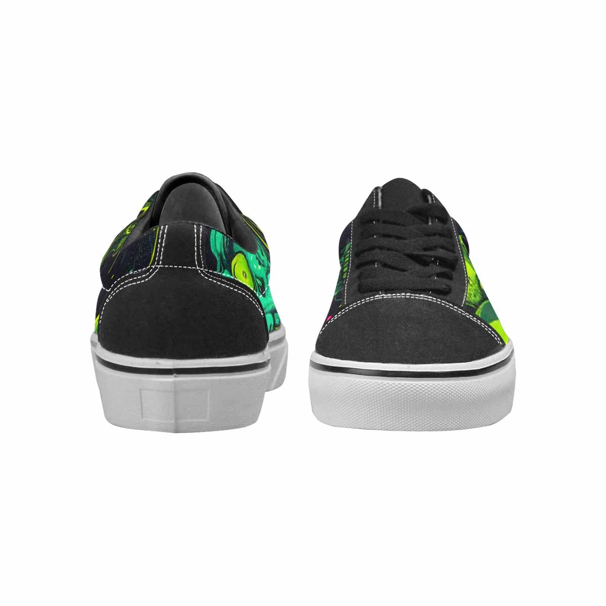 WOMEN'S More Overlapping Ontop Each Lace-Up Canvas Melting Art Sneakers