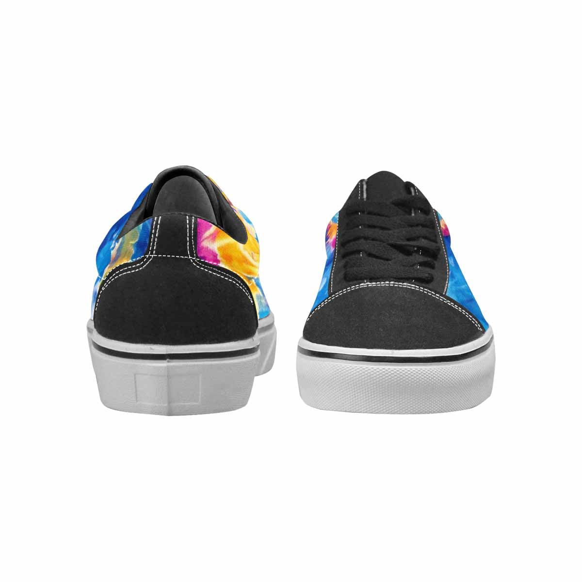MEN'S Tie Dye Swirl Canvas Lace-Up Dark Academia Sneakers