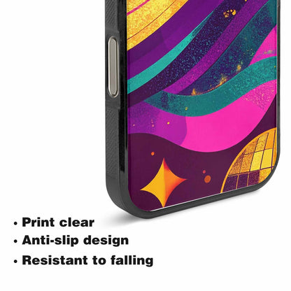 iPhone 15 Pro Max Case — 1970s Disco Art Pattern, Customized Protective Case