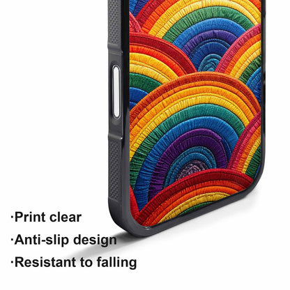 iPhone 17 Air Case — Vivid Camo Rainbow Pride Camo, Unique Phone Case Design