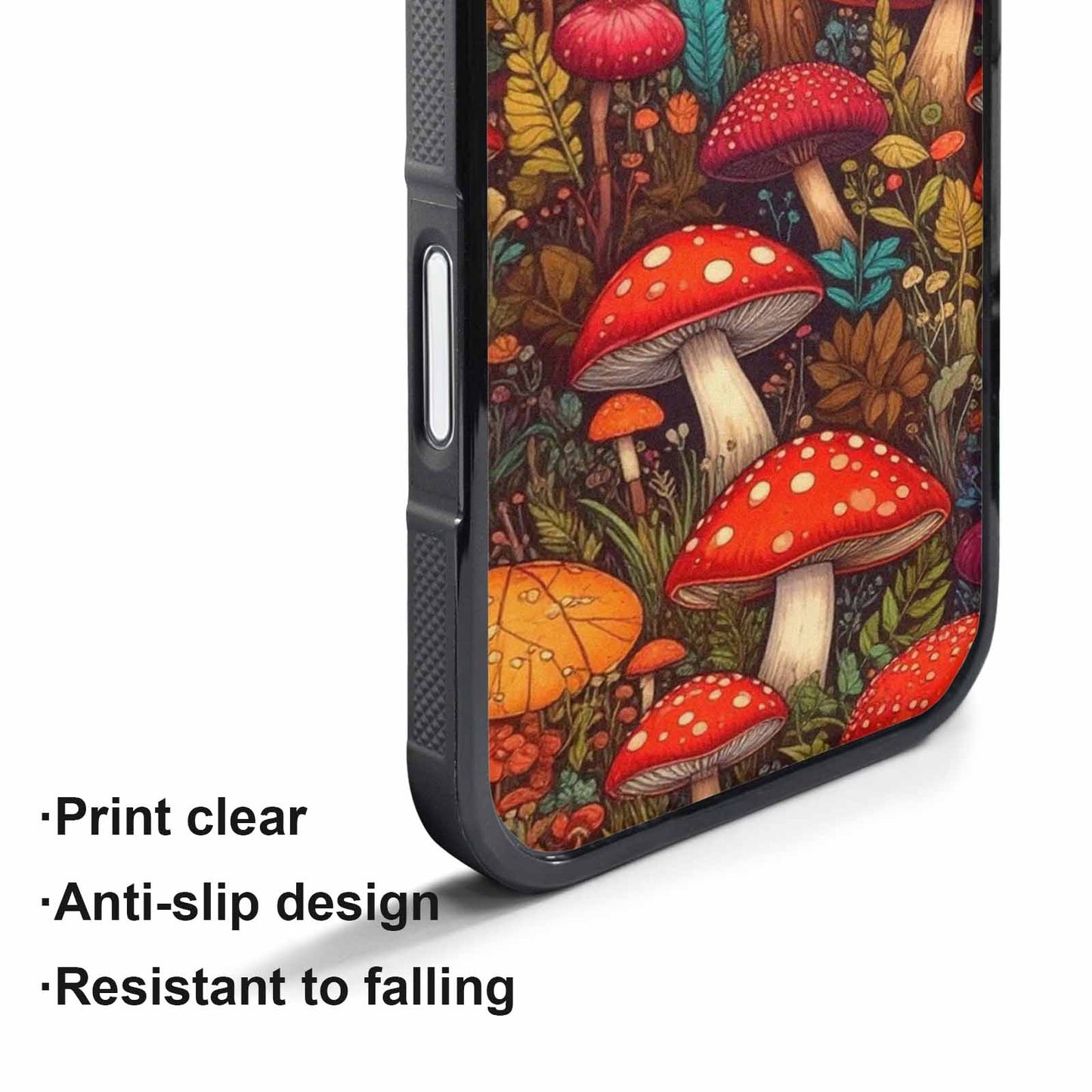 iPhone 17 Pro Max Case — Small Mushroom Pattern, Randomly Original Art, Custom Designed Case Cover