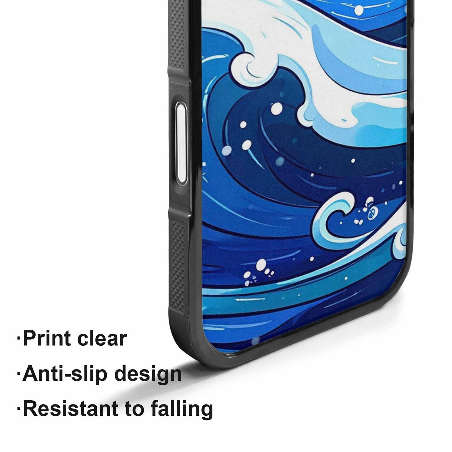 iPhone 17 Case — Glossy Winter Wave Cartoon Cute, Custom Art Phone Cover
