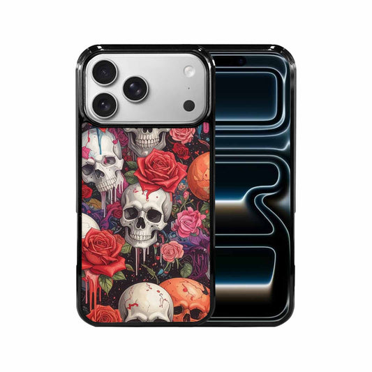 iPhone 17 Pro Max Case — Skulls And Roses Skulls Gothic Skulls, Custom Print Case Cover