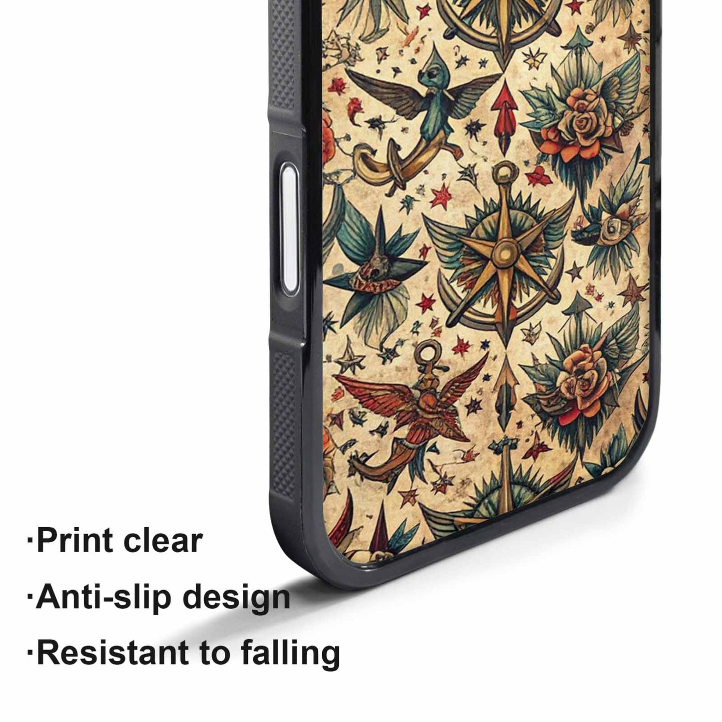 iPhone 17 Pro Case — Small Old School Tattoo Flash Original, Original Design Phone Case