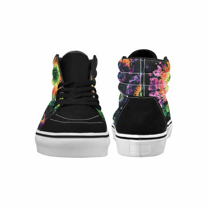 MEN'S Tie High Top Canvas Melting Art Custom Sneakers