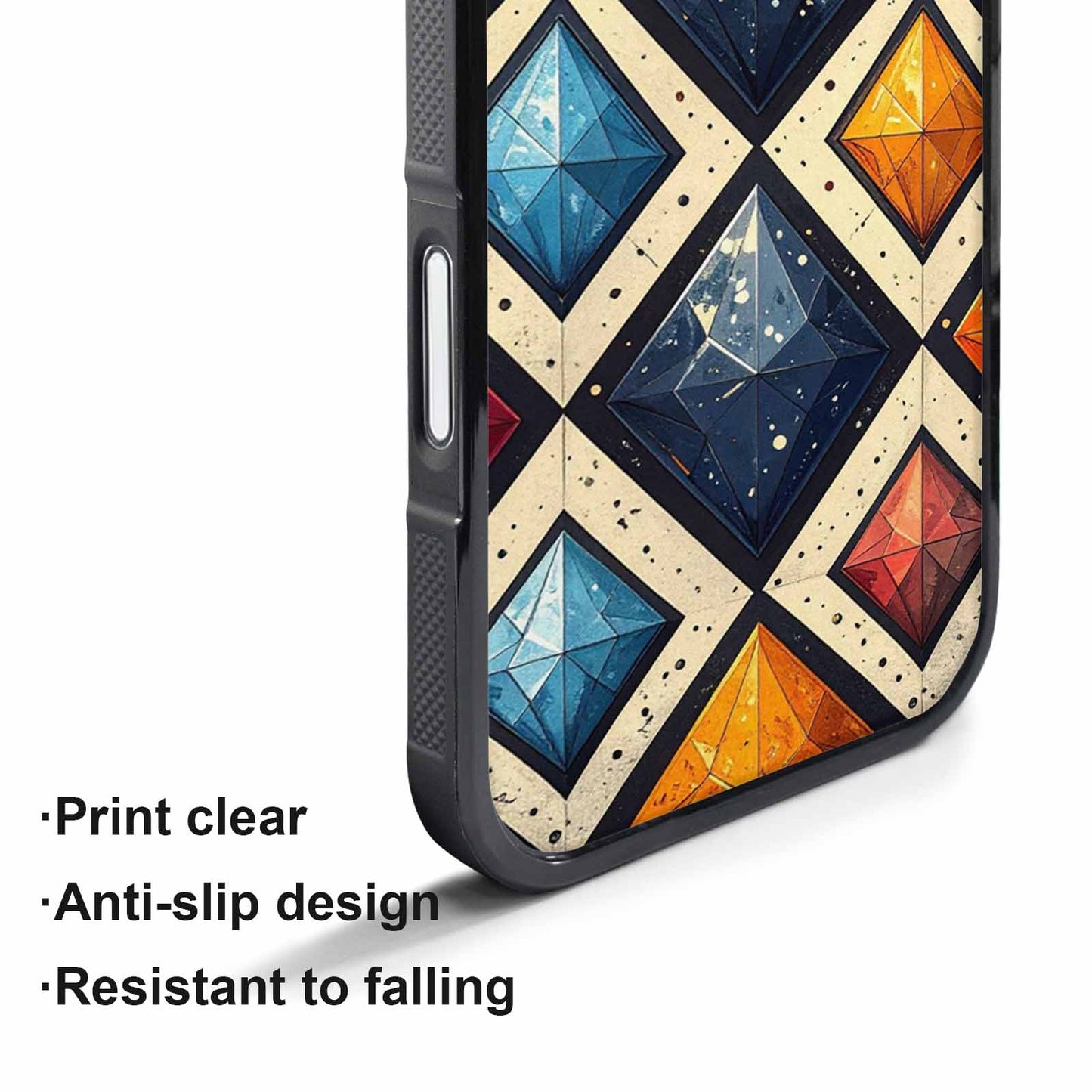 iPhone 17 Pro Case — Vintage Summer Diamond Retro Vintage, Customized Protective Case