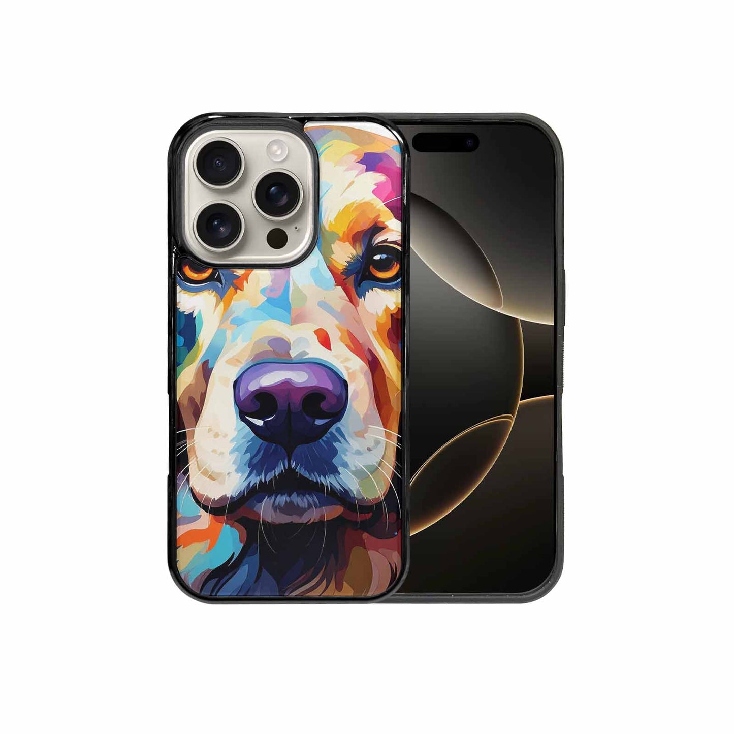 iPhone 16 Pro Case — Golden Retriever Watercolor Art Pattern, Custom Print Case Cover