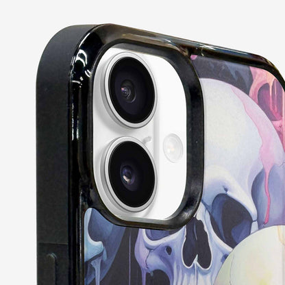 iPhone 16 Case — Dark Black And White Color Tone, Custom Made Phone Cover