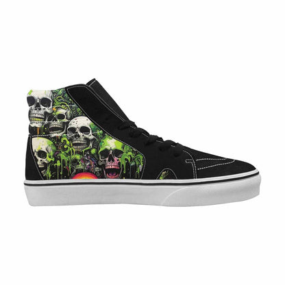 MEN'S Rainbow From Skull S High Top Canvas Neon Fantasy Shoes