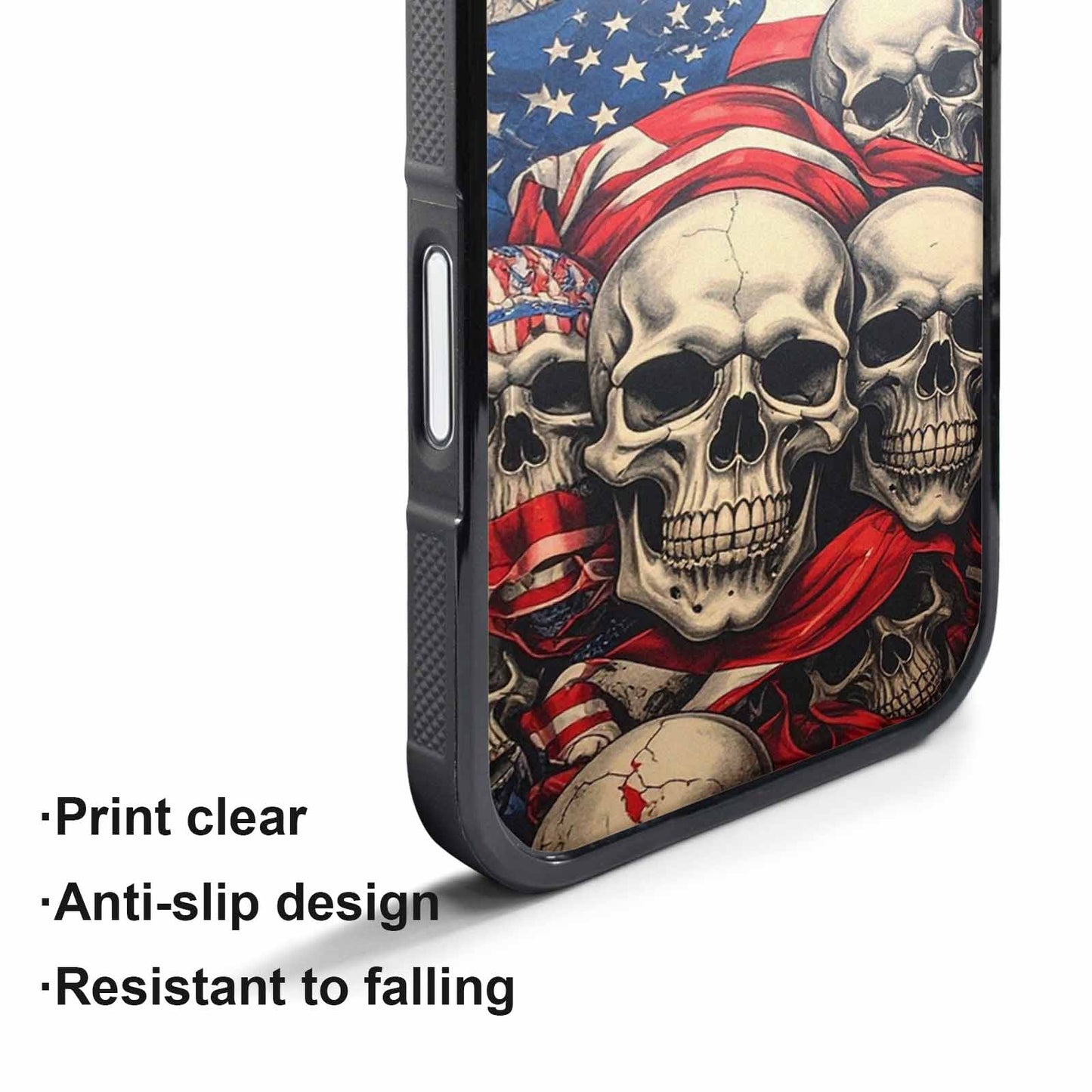 iPhone 17 Pro Case — Skull Dark Art Gothic Print Gothic, Custom Designed Case Cover