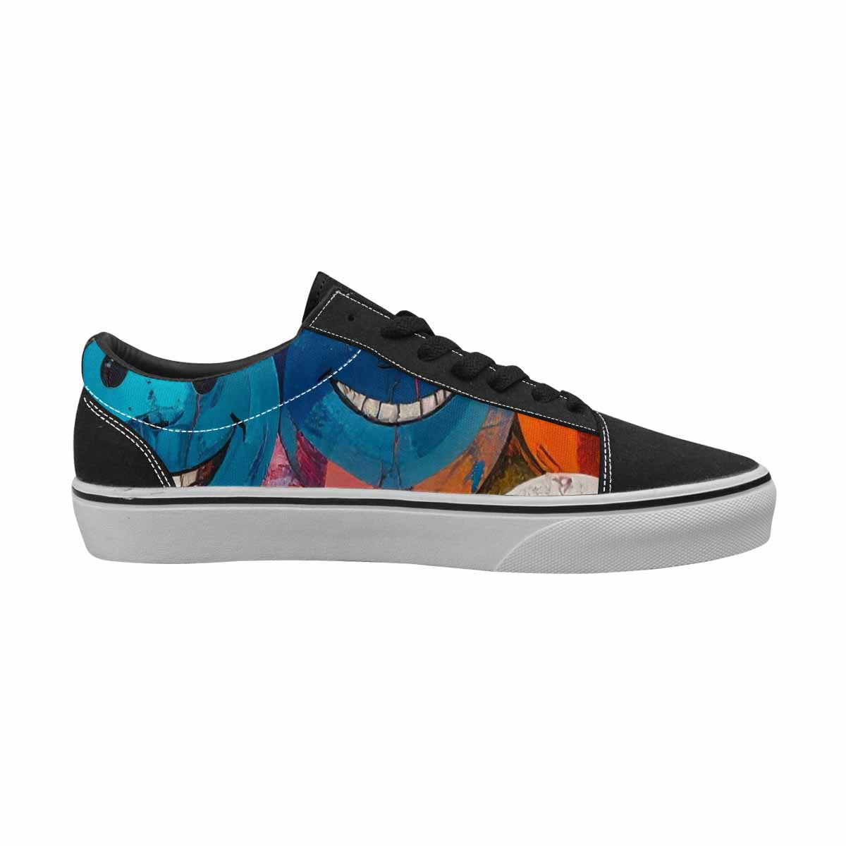 WOMEN'S Smiley Faces Lace-Up Canvas Cottagecore Sneakers