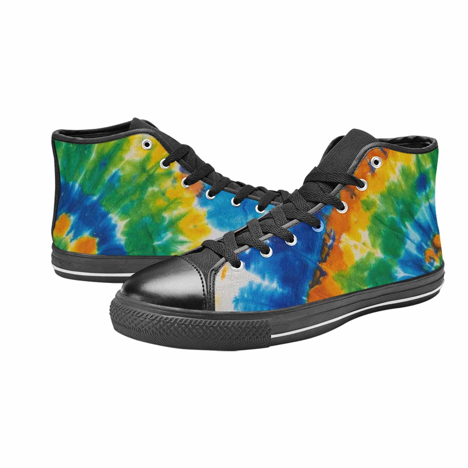 MEN'S Tie Dye Color Twist High Top Canvas Surreal Sneakers