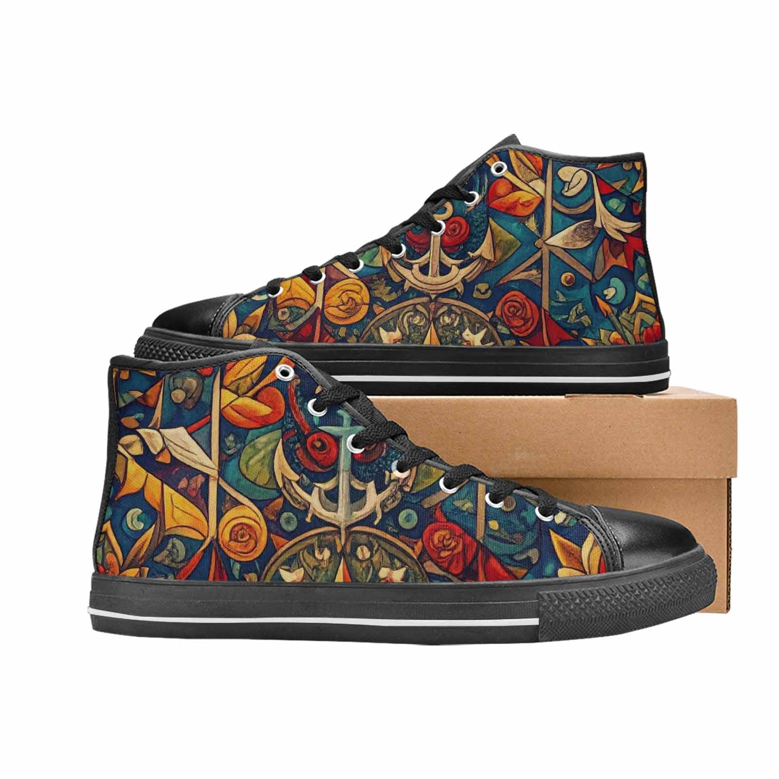 MEN'S Old School Tattoo High Top Canvas Aesthetic Shoes