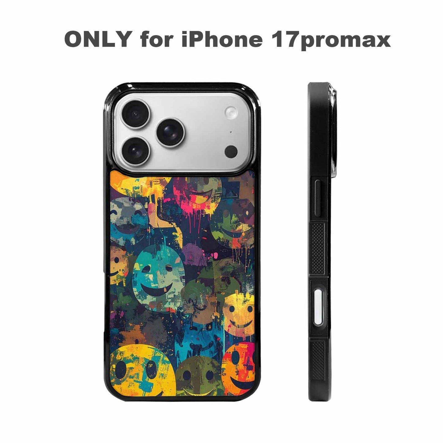 iPhone 17 Pro Max Case — Smiley Faces Camosmiley Faces Camo, Personalized Phone Case