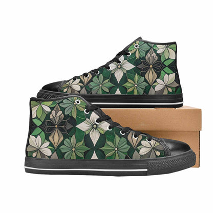 MEN'S Aromantic Flag Color High Top Canvas Aesthetic Shoes