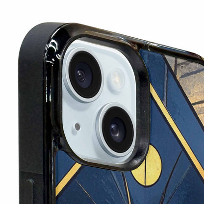 iPhone 15 Plus Case — Art Deco Illustration Pattern, Customized Protective Case