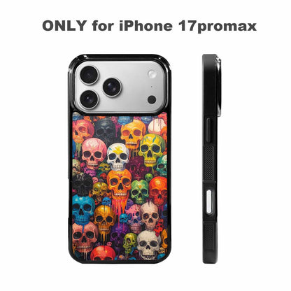 iPhone 17 Pro Max Case — Skulls (general) Skulls Pattern Gothic Skulls, Custom Art Phone Cover