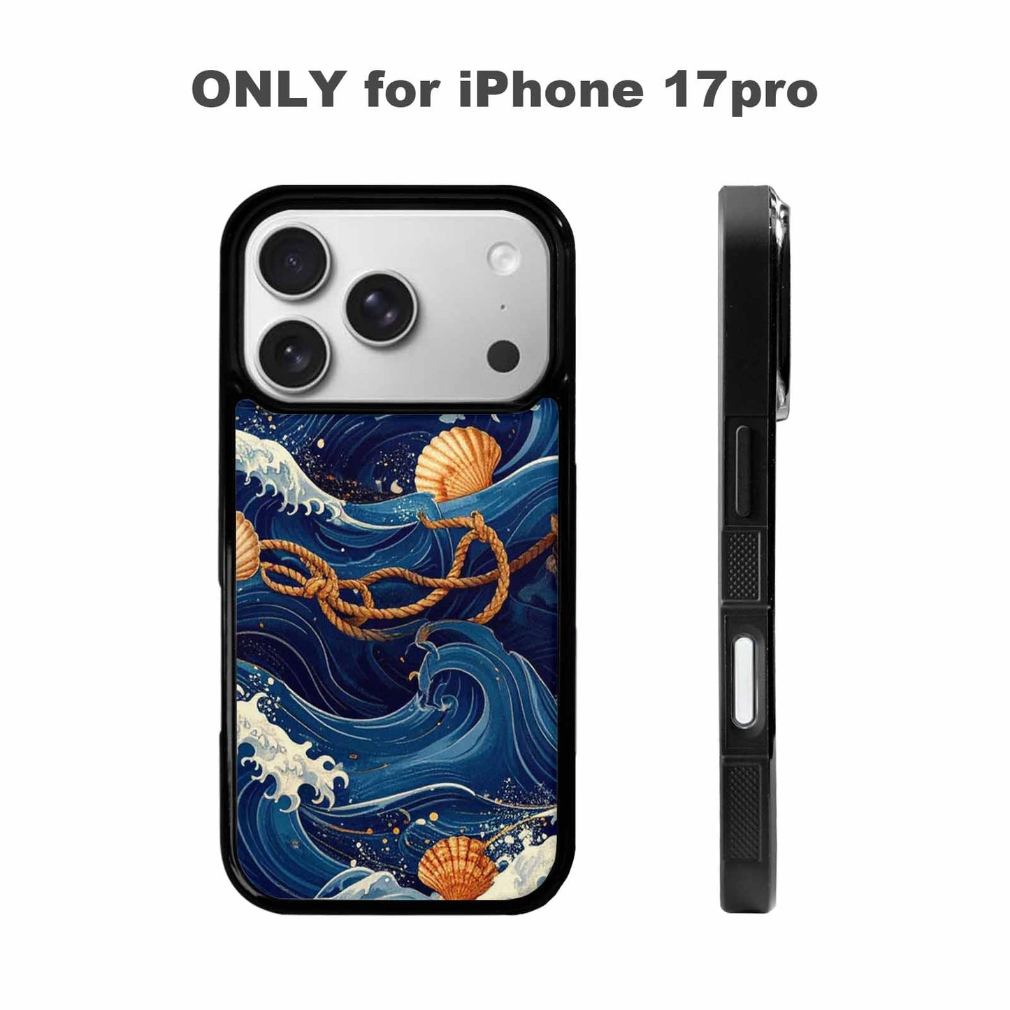 iPhone 17 Pro Case — Small Ocean Wave Pattern Randomly Original, Original Design Phone Case