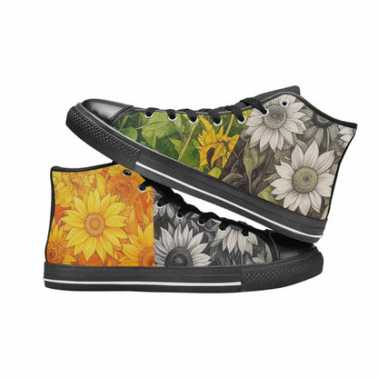 WOMEN'S Blend Melt Them High Top Canvas Dark Academia Custom Shoes