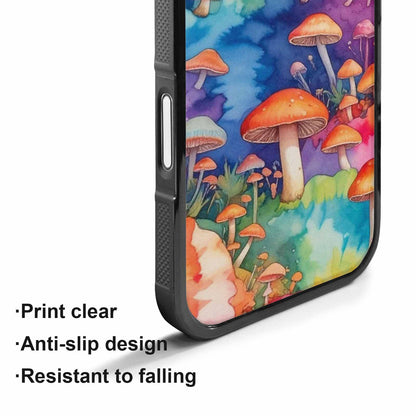 iPhone 17 Case — Mushrooms Tie Dyemushrooms Pat Tie Dye, Unique Phone Case Design